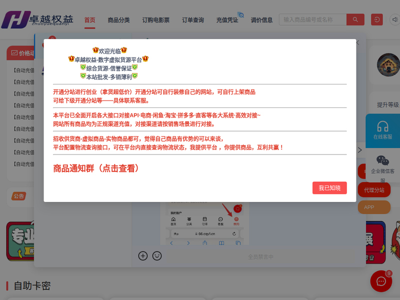 卓越权益站点缩略图
