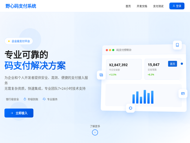 野心码支付站点缩略图